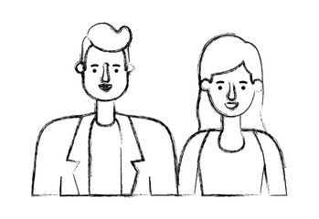 couple avatar characters icons