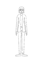 beautiful and young woman character