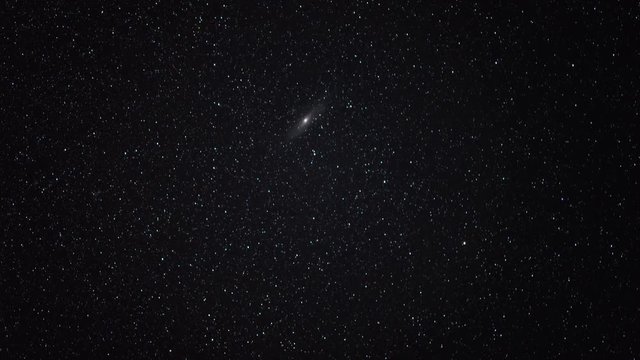 Andromeda Galaxy Closeup Time Lapse Shot in Trona Pinnacles California USA