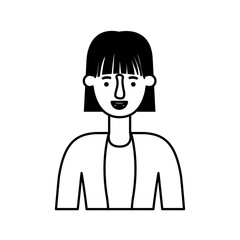 beautiful and young woman character