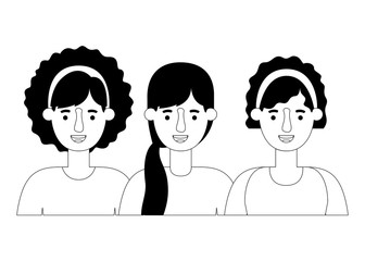 group of women characters