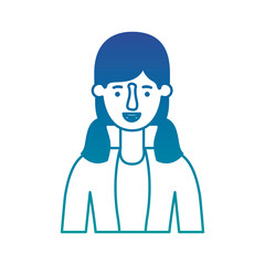 beautiful and young woman character