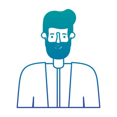 young man with beard avatar character