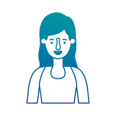 beautiful and young woman character