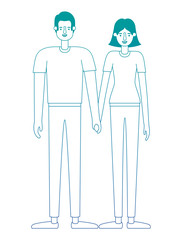 couple avatar characters icons