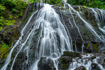 乗鞍高原　三本滝(右側の滝)　長野県松本市