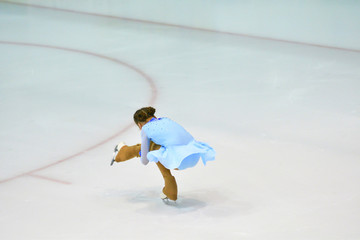 Girl ice skating