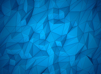 Obraz premium Abstract low poly geometric (polygonal triangular) background. 3d illustration
