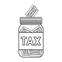 jar taxes with bills