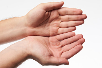 Fototapeta premium Female hands with blister