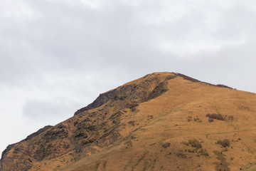 View on the Caucasus mountains in Georgia