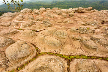 Field of nodulated stone in Lan Hin Pum, Thailand