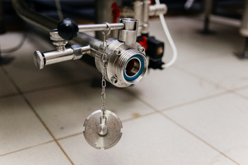 an image of a craft beer equipment at a brewery