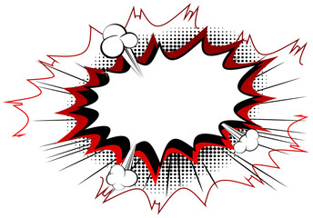 Vector illustrated cartoon, comic book style background.