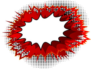 Vector illustrated cartoon, comic book style background.