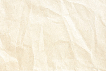 Crumpled brown background paper texture