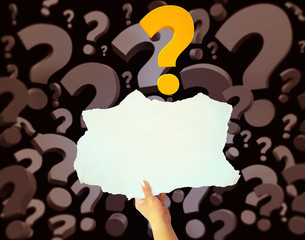 Question Mark, Why How, Why - Word Cloud Typography