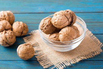 Close up on fresh walnut