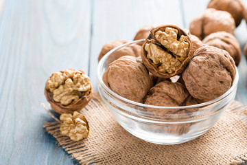 Close up on fresh walnut