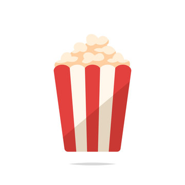 Popcorn vector isolated