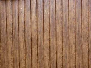 Wall of brown wooden boards