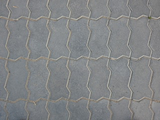 Surface of paving slabs
