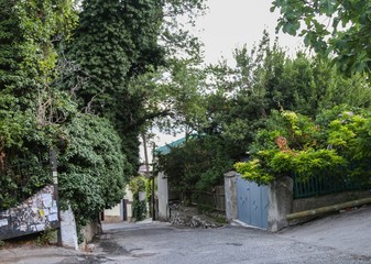Street in the mountains 