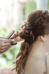 Naklejka premium Hair salon bride