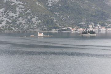 view on Perast and Our Lady of the Rock