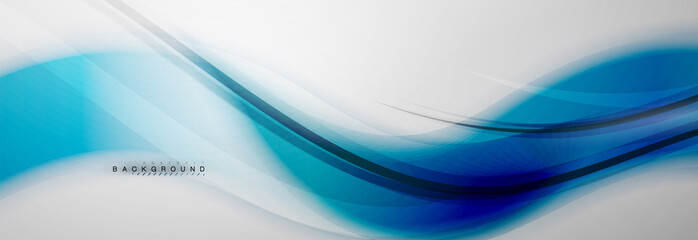 Smooth blur wave background