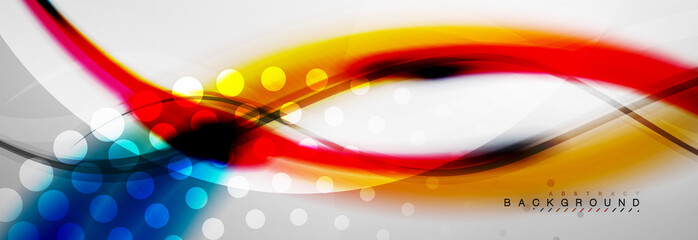 Smooth flowing wave motion concept background