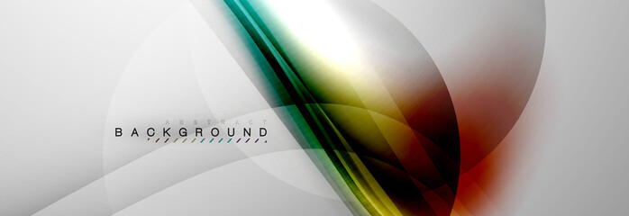 Smooth flowing wave motion concept background