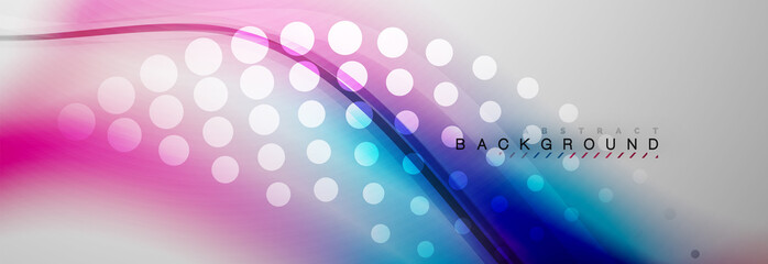 Smooth flowing wave motion concept background