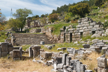 Ruins of the ancient town Labranda, Turkey