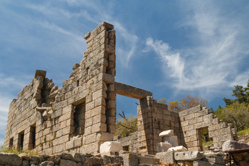 Ruins of the ancient town Labranda, Turkey