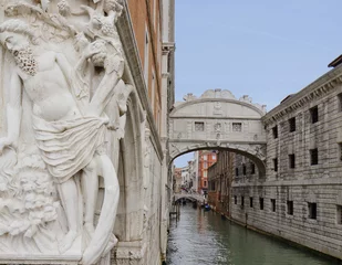 Photo sur Plexiglas Pont des Soupirs Venice, Italy, Bridge of sighs. Bridge of Sighs-so romantically called one of the oldest bridges in Venice.