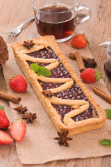Strawberry tart.