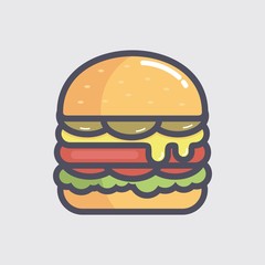 Burger vector illustration