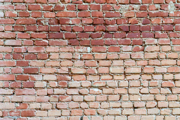 Red brick wall with texture