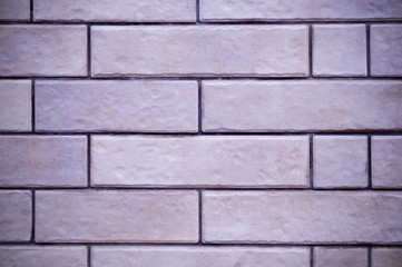 clean white brick wall background with vignette. texture, interiors, design.