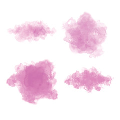 Fototapeta premium hand drawing watercolor background vector set