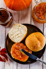 Sweet breakfast with tea