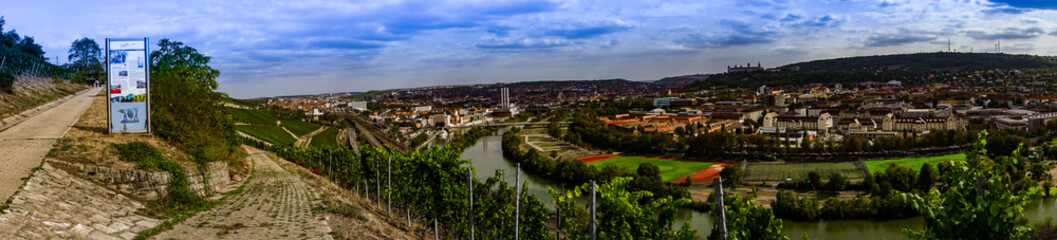 Fototapeta na wymiar Panorama von Würzburg