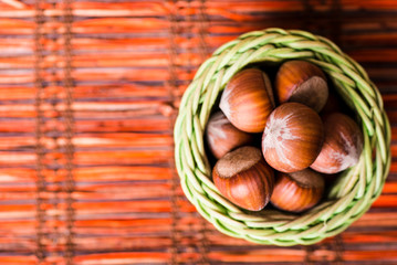 Brown hazel nut