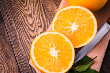 Orange fruit. Fresh isolated citrus