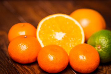 Orange fruit. Fresh isolated citrus