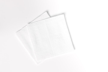 Napkin on white background