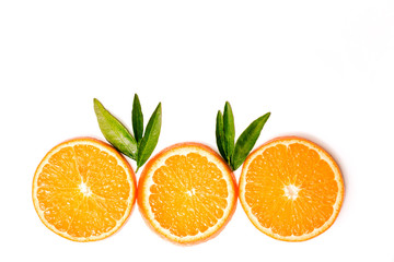 Orange fruit. Fresh isolated citrus