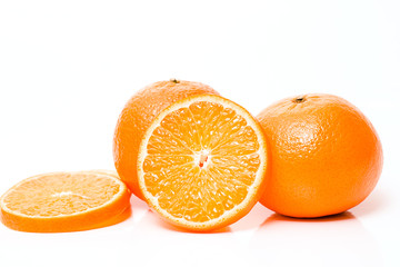 Orange fruit. Fresh isolated citrus