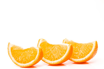 Orange fruit. Fresh isolated citrus